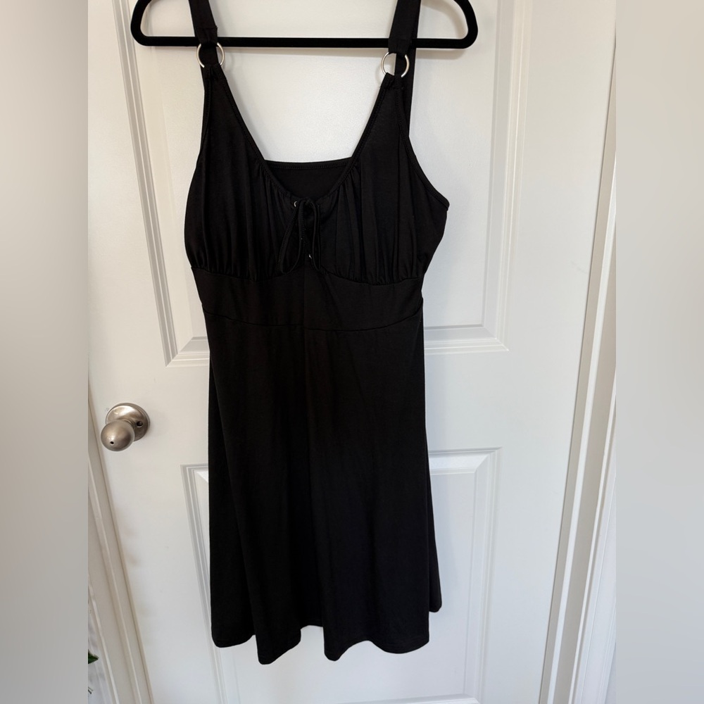 Black Dress w/ Tie Front